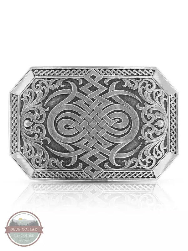 Montana Silversmiths 33210MA Gunmetal Western Celtic Knot Buckle Front View
