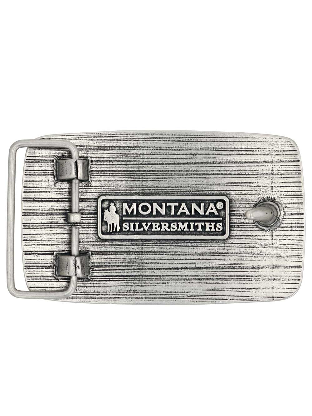Montana Silversmiths A923CST Cowboy Sh*t Rectangular Attitude Buckle Back View