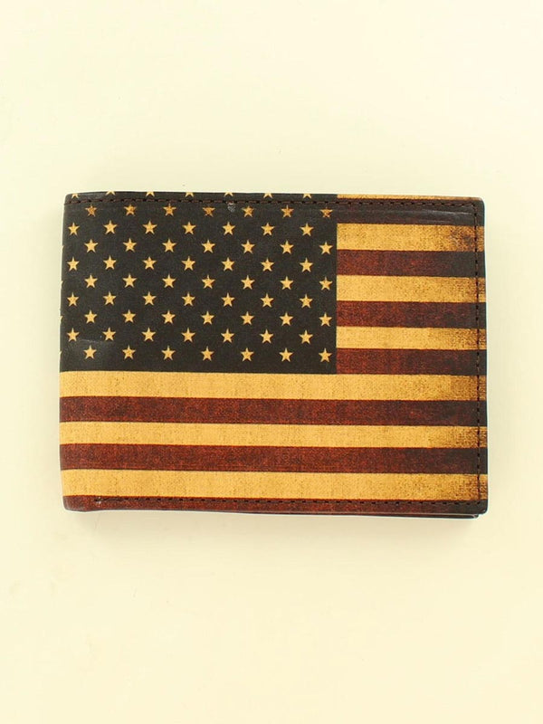 Nocona N5416697 Patriotic USA Flag Bi-Fold Wallet 