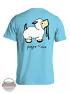 Puppie Love SPL1237 Sheep Pup Short Sleeve T-Shirt in Sky Back View