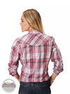 Roper 01-050-0101-0584 RE Red Plaid Western Long Sleeve Shirt Back View