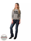 Roper 03-038-0513-0189 GY Home Grown Boxy Fit Long Sleeve T-Shirt in Grey Full View