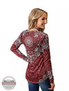 Sweater Jersey Long Sleeve Top in Paisley Spice by Roper 03-038-0514-1043 WH