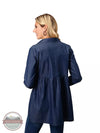 Roper 03-050-0565-7067 BU Denim Long Sleeve Western Tunic with Embroidery Back View