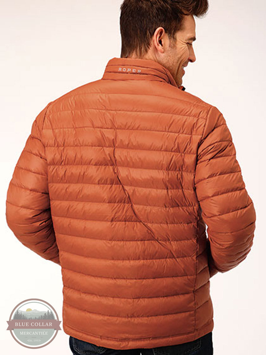 Roper 03-097-0693-6138 RT Lightweight Parachute Nylon Down Insulated Jacket in Rust Back View