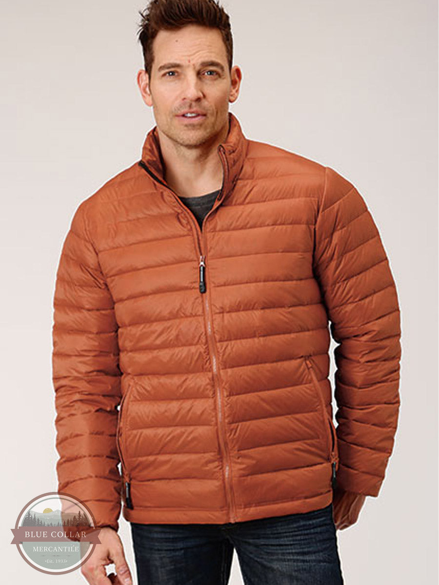Roper 03-097-0693-6138 RT Lightweight Parachute Nylon Down Insulated Jacket in Rust Front View