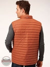 Roper 03-097-0695-6138 RT Lightweight Parachute Nylon Down Insulated Vest in Rust Back View