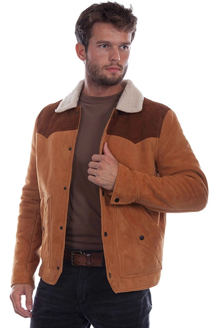 Scully 2020-82 Yellowstone Snap Front Suede Jacket Front View