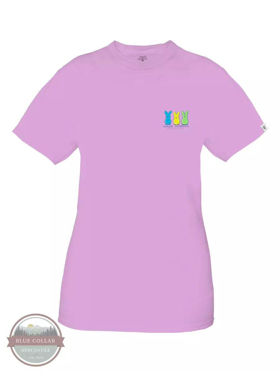 Simply Southern SS-FORGIVEN-PURPLE Not Perfect Just Forgiven Short Sleeve T-Shirt in Purple Front View