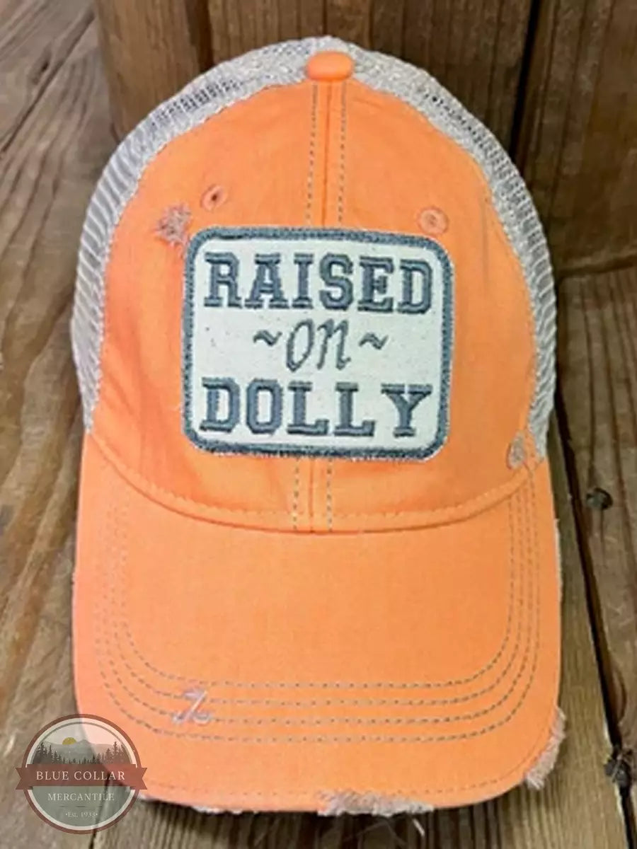 The Goat Stock Raised On Dolly Cap in Orange Front View