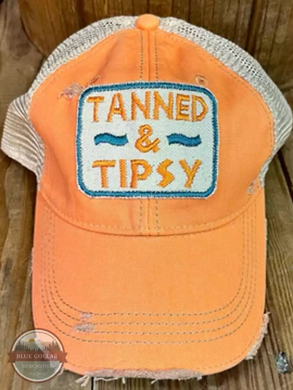 The Goat Stock Tanned And Tipsy Cap in Orange Front View