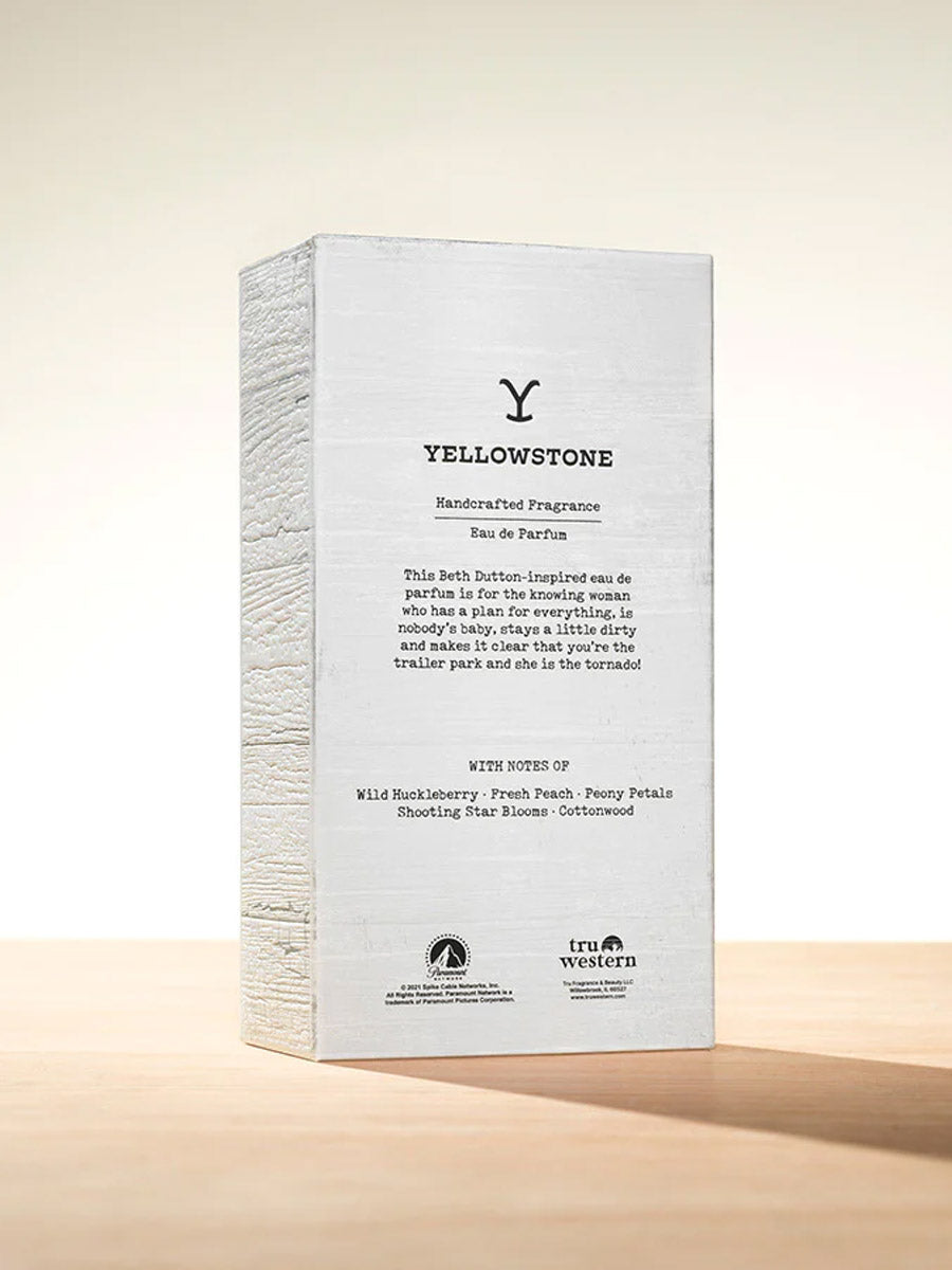 Tru Fragrance 95513 Yellowstone Perfume Back of Carton