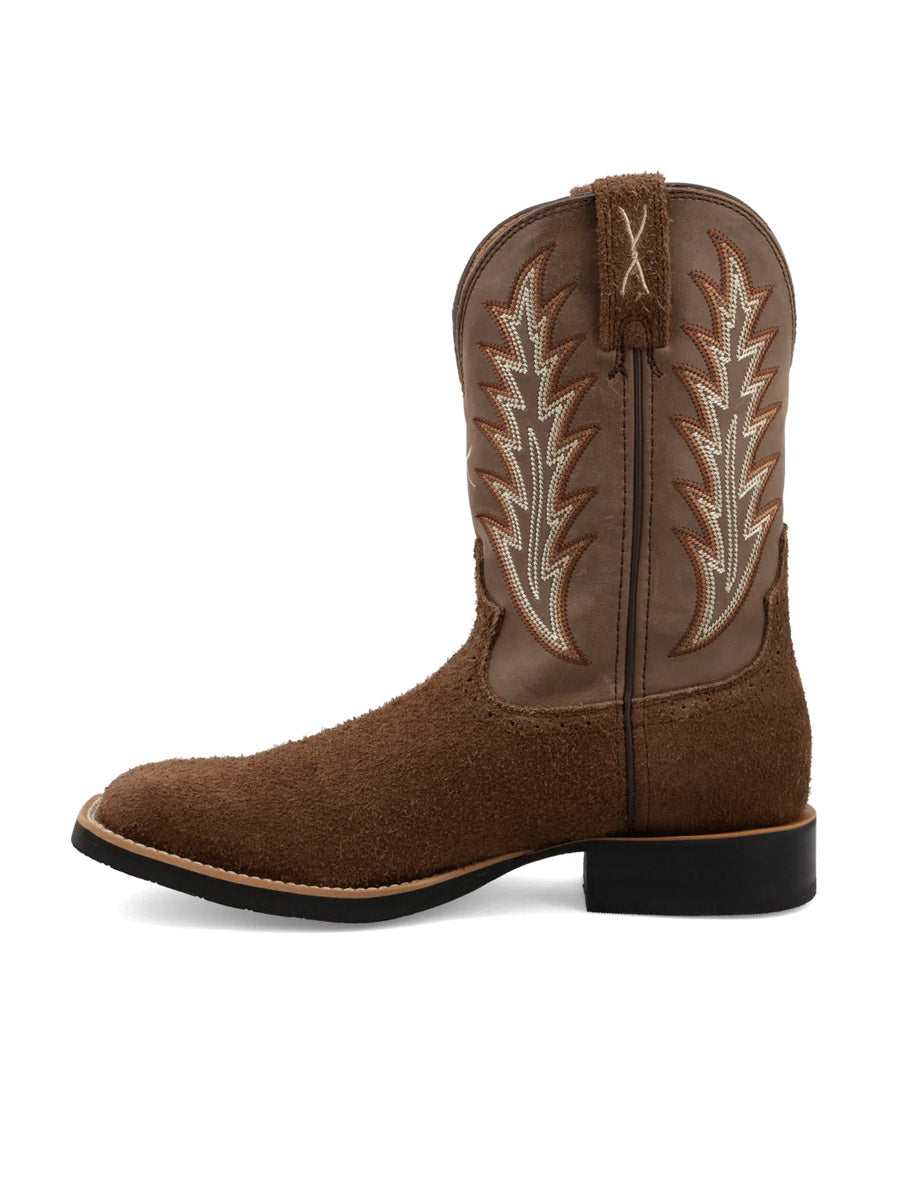 Twisted X MRS0073 Ruff Stock Western Boot in Chocolate Side VIew