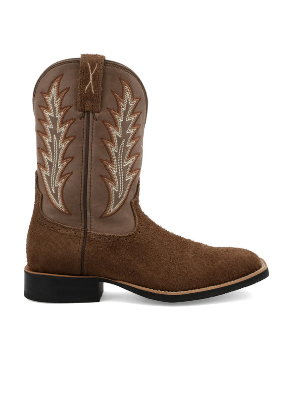 Twisted X MRS0073 Ruff Stock Western Boot in Chocolate Side View 2