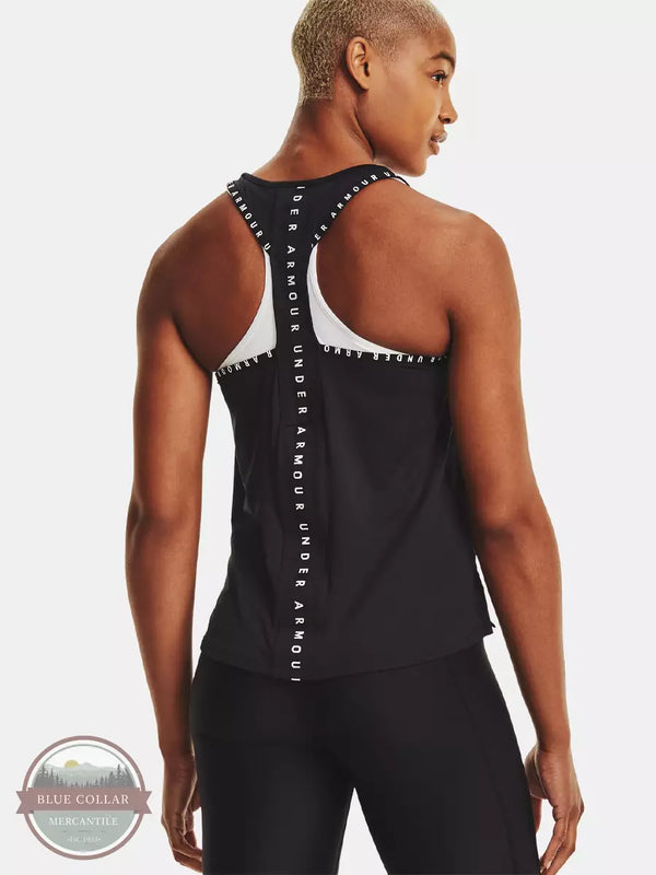 Under Armour 1351596 Knockout Tank Top Black Back View