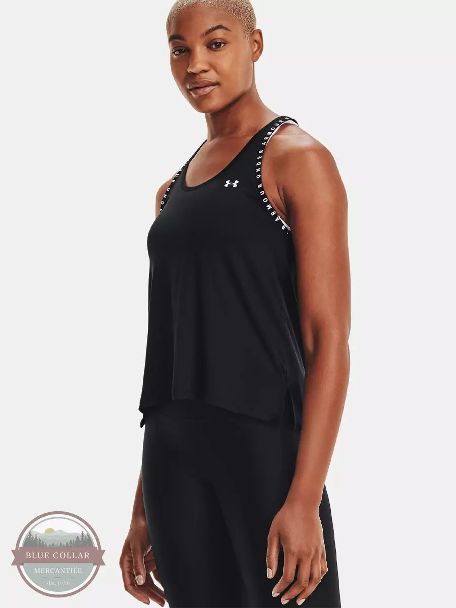 Under Armour 1351596 Knockout Tank Top Black Front View