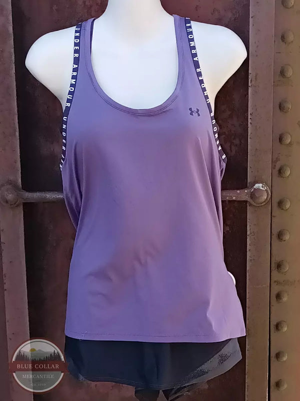 Under Armour 1351596 Knockout Tank Top Retro Purple Front View