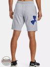 Under Armour 1360442-035 Freedom Rival Big Flag Logo Shorts in Steel Light Heather Back View