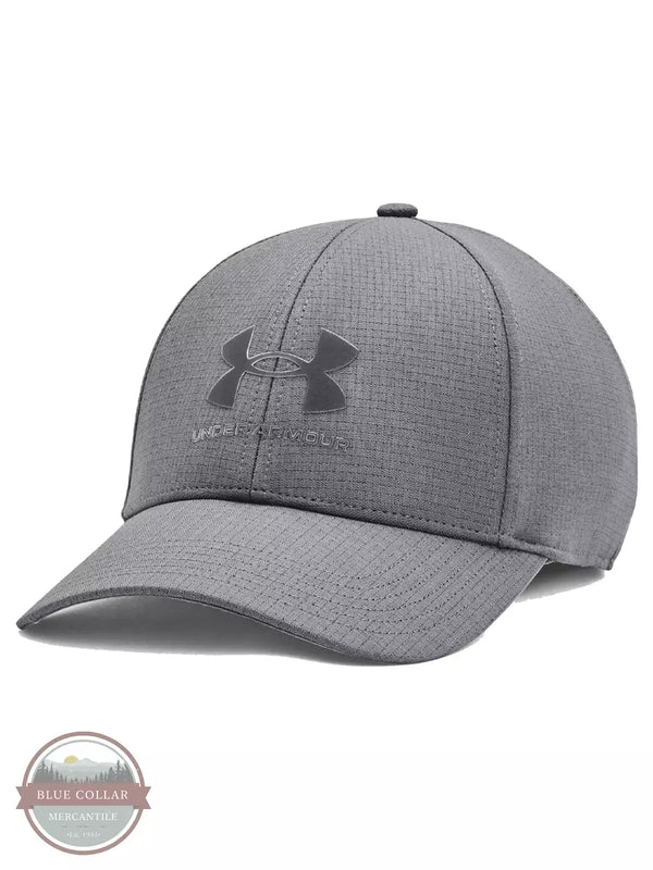 Under Armour 1361529 Iso-Chill ArmourVent Stretch Cap Gray Profile View