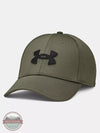 Under Armour 1376700 Blitzing Cap Marine Green/Black Front View