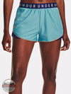 Under Armour 1376987 Play Up Colorblock Shorts Blue Front View