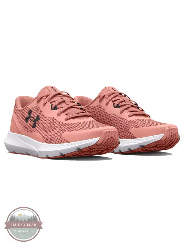 Under Armour 3024894-600 Surge 3 Running Shoes in Pink Sands Profile View