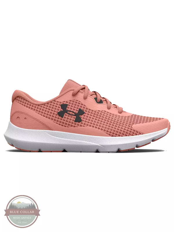 Under Armour 3024894-600 Surge 3 Running Shoes in Pink Sands Side View