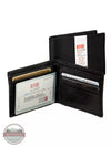 Western Express MIN-51404 RFID Blocker Bi-Fold Wallet Black Inside Front Views