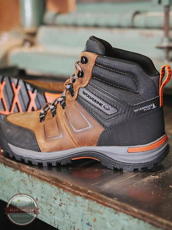 Wolverine W231044 Chisel 6 Inch Steel Toe Work Boots in Penny Side View