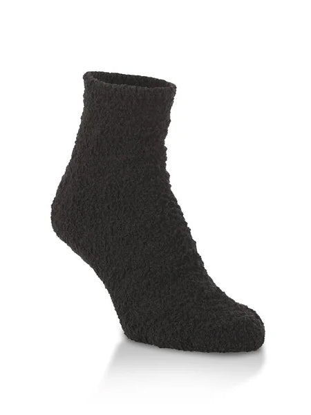 Worlds Softest W2041 Cozy Quarter Socks Black