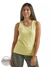 Wrangler 112325032 Riggs Workwear Performance Tank Top in Sunshine Front View