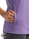 Wrangler 112325402 Riggs Workwear Performance Tank Top in Mulled Grape Detail View
