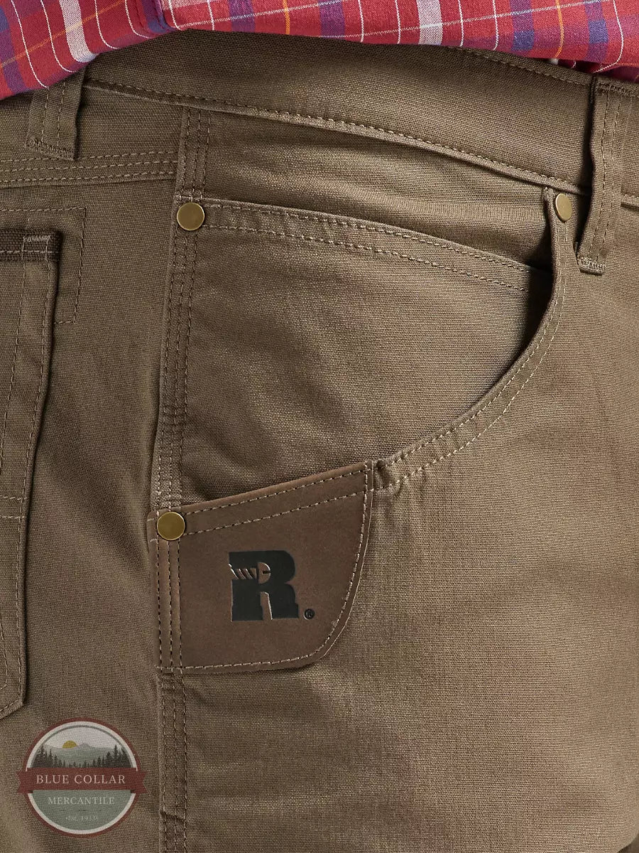 Wrangler 112325409 Riggs Workwear Utility Relaxed Shorts in Light Brown Detail View