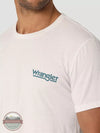 Wrangler 112325754 Original Denim Co Short Sleeve T-Shirt in Marshmallow Heather Front Detail
