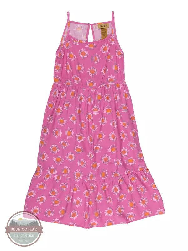 Wrangler 112329200 Tiered Sundress in Pink with Sunbursts Front View