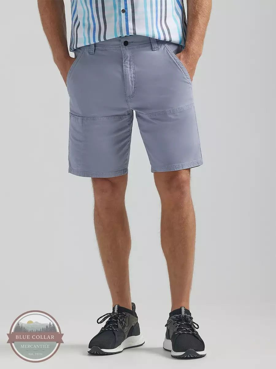 Wrangler 112333302 ATG Side Pocket Utility Shorts in Tradewinds Front View