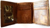 Brown Leather Tri-Fold Wallet with Gold Embroidered Logo by Twisted X XRC-T2