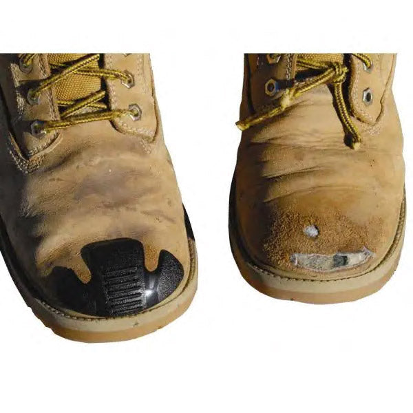 AGS Footwear Group 94121 Boot Savers Toe Guard before and after