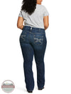 Ariat 10017510 Entwined Marine R.E.A.L. Mid Rise Boot Cut Jeans plus size rear view