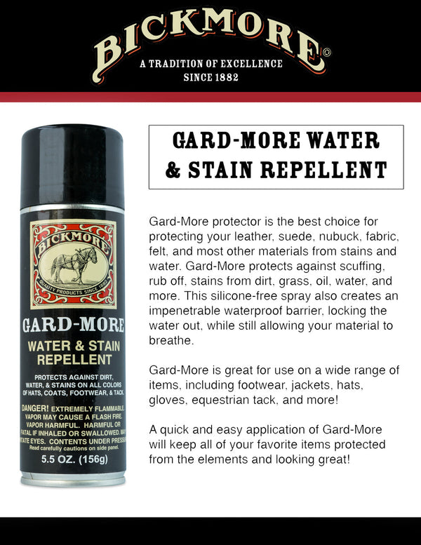 Bickmore 10FPR130 Gard-More Water and Stain advertisment