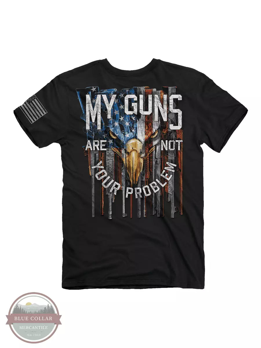 Buck Wear 2118 My Guns Are Not Your Problem T-Shirt Back View