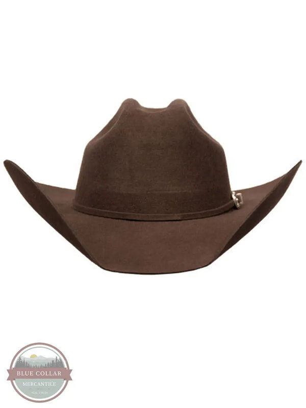Bullhide 0550CH Kingman 4X Wool Western Hat in Chocolate Brown front view