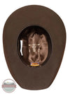 Bullhide 0550CH Kingman 4X Wool Western Hat in Chocolate Brown inside hat