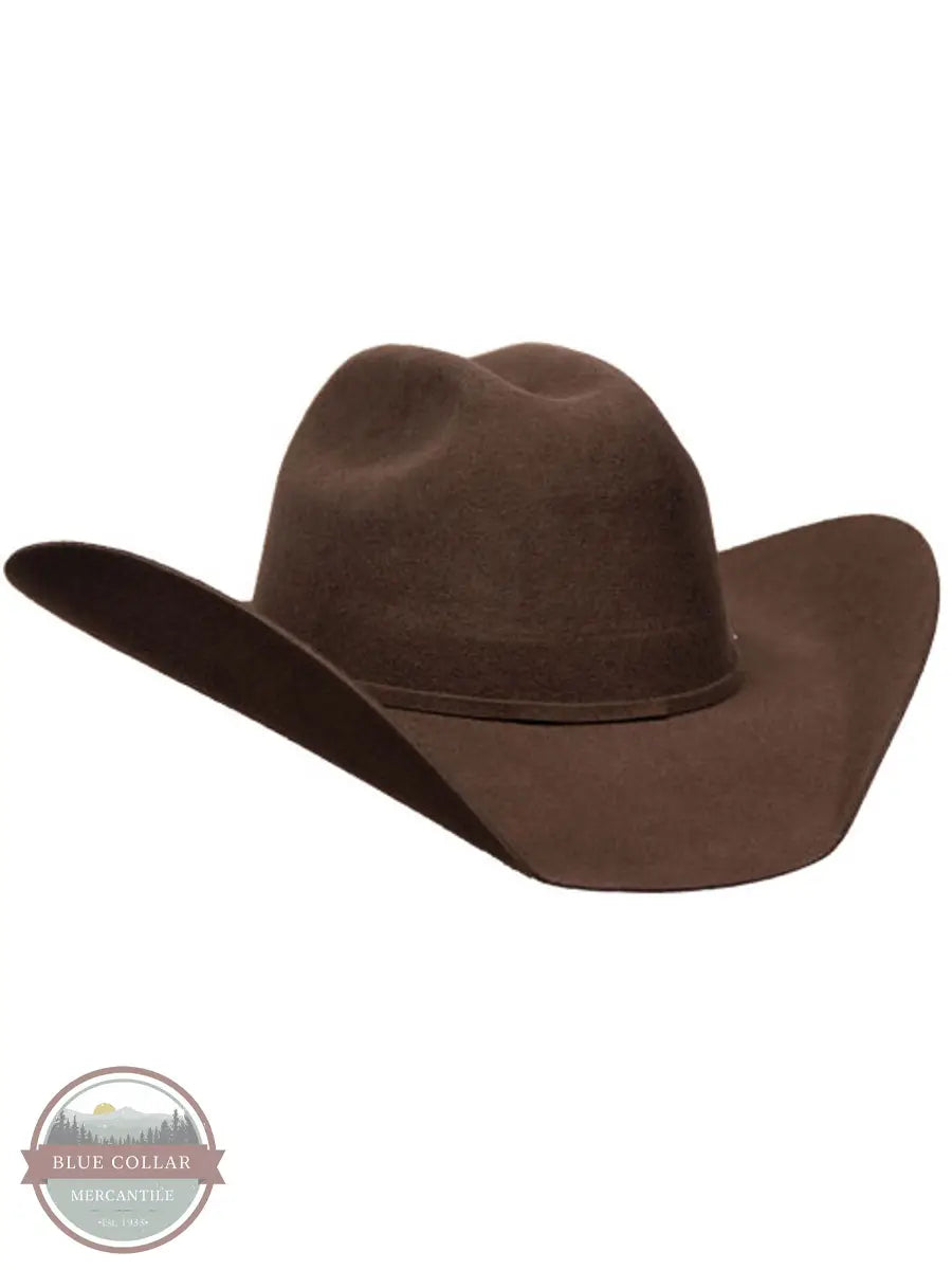 Bullhide 0550CH Kingman 4X Wool Western Hat in Chocolate Brown other side