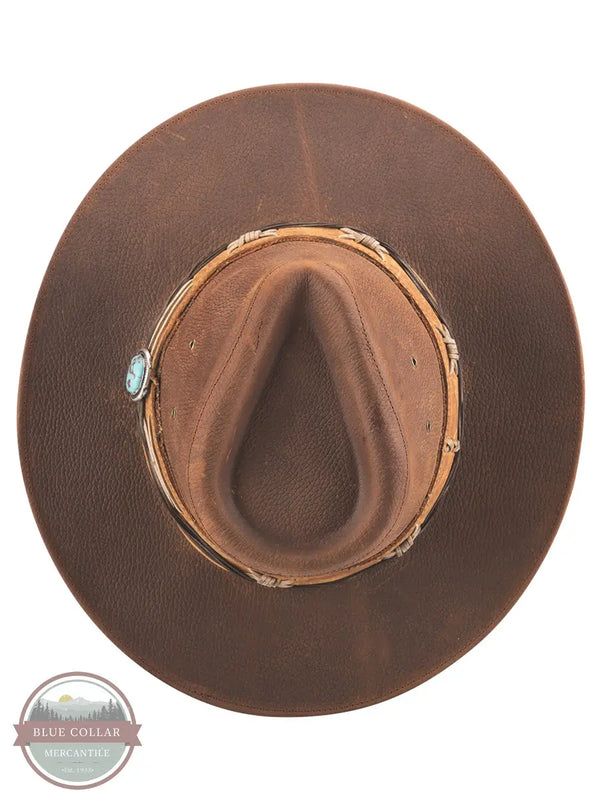 Bullhide Hats 4087CA Savage Love Leather Shapeable Hat top view