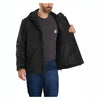 Carhartt 104670 Storm Defender® Loose Fit Heavyweight Jacket black jacket inside detail 2