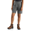 Carhartt 104709 Rugged Flex® Relaxed Fit Twill Work Short Gray Front View