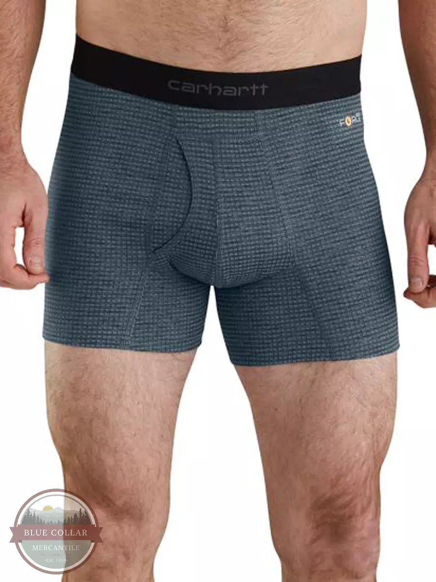 Carhartt MBB122 Base Force 5 Inch Tech Boxer Brief  Navy Front View