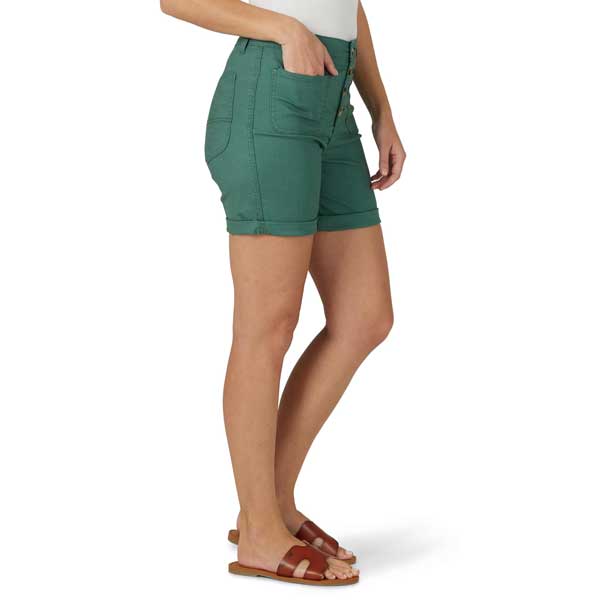 Lee 2314322 Legendary Patch Front Shorts in Fern side view