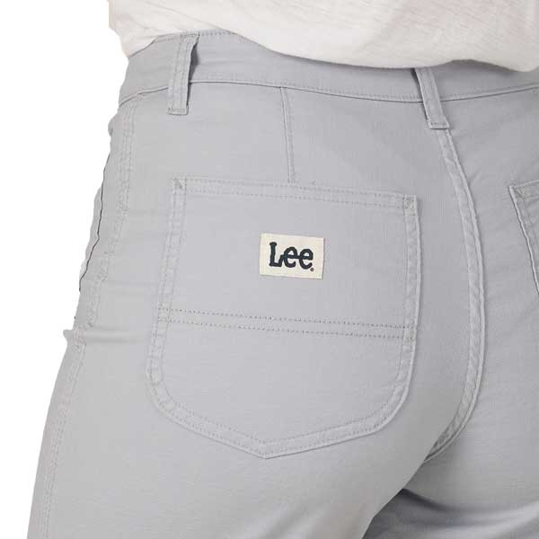 Lee 2314323 Legendary Patch Front Shorts in Material Gray back pocket